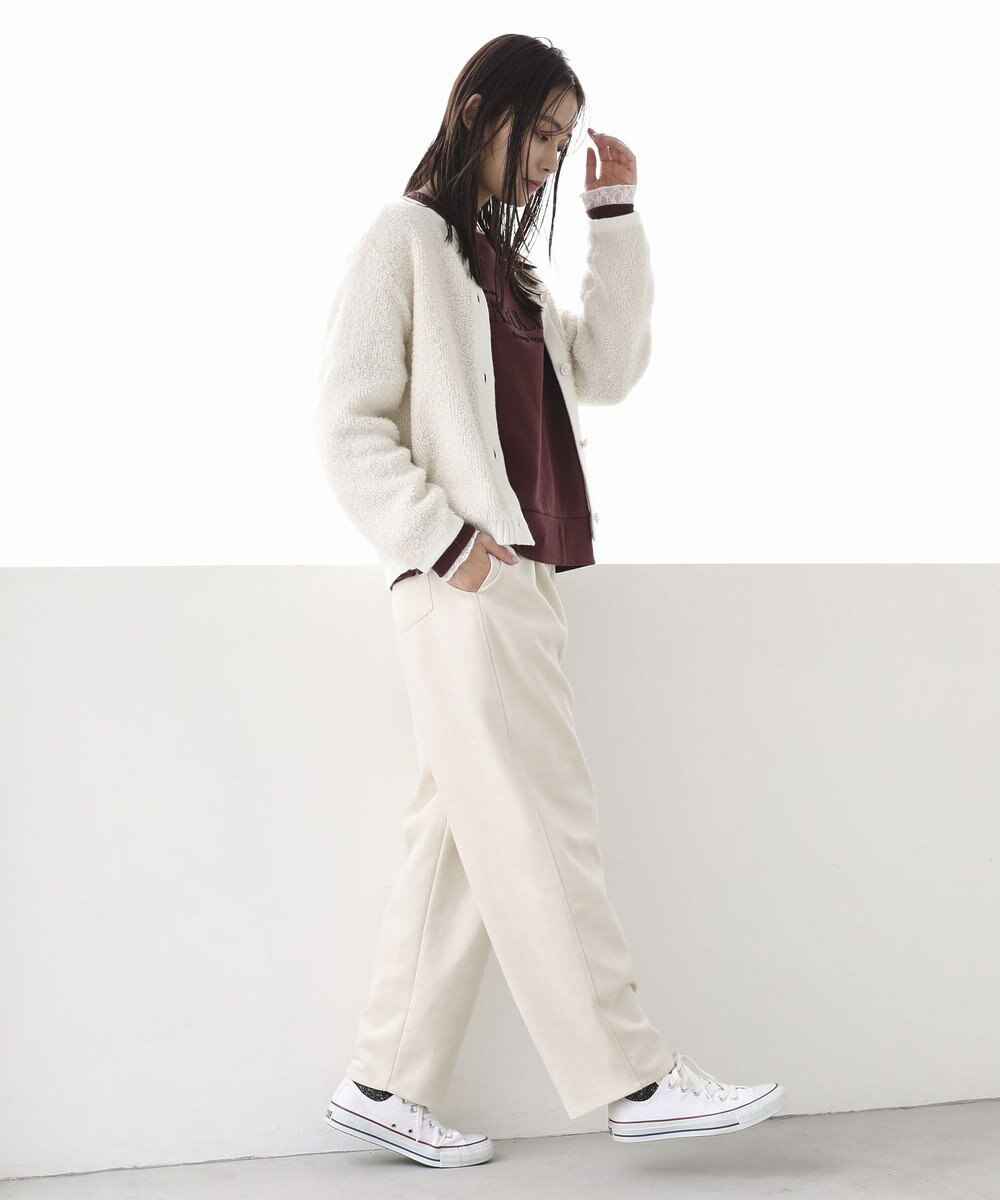 Green Parks ループ編み金釦ニットカーディガン 