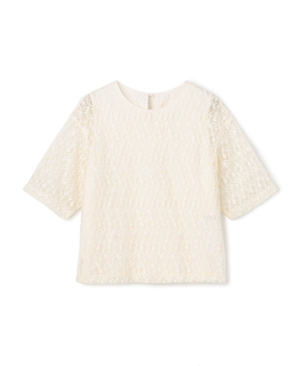 UNFILO シアー エンブロイダリー Tシャツ 