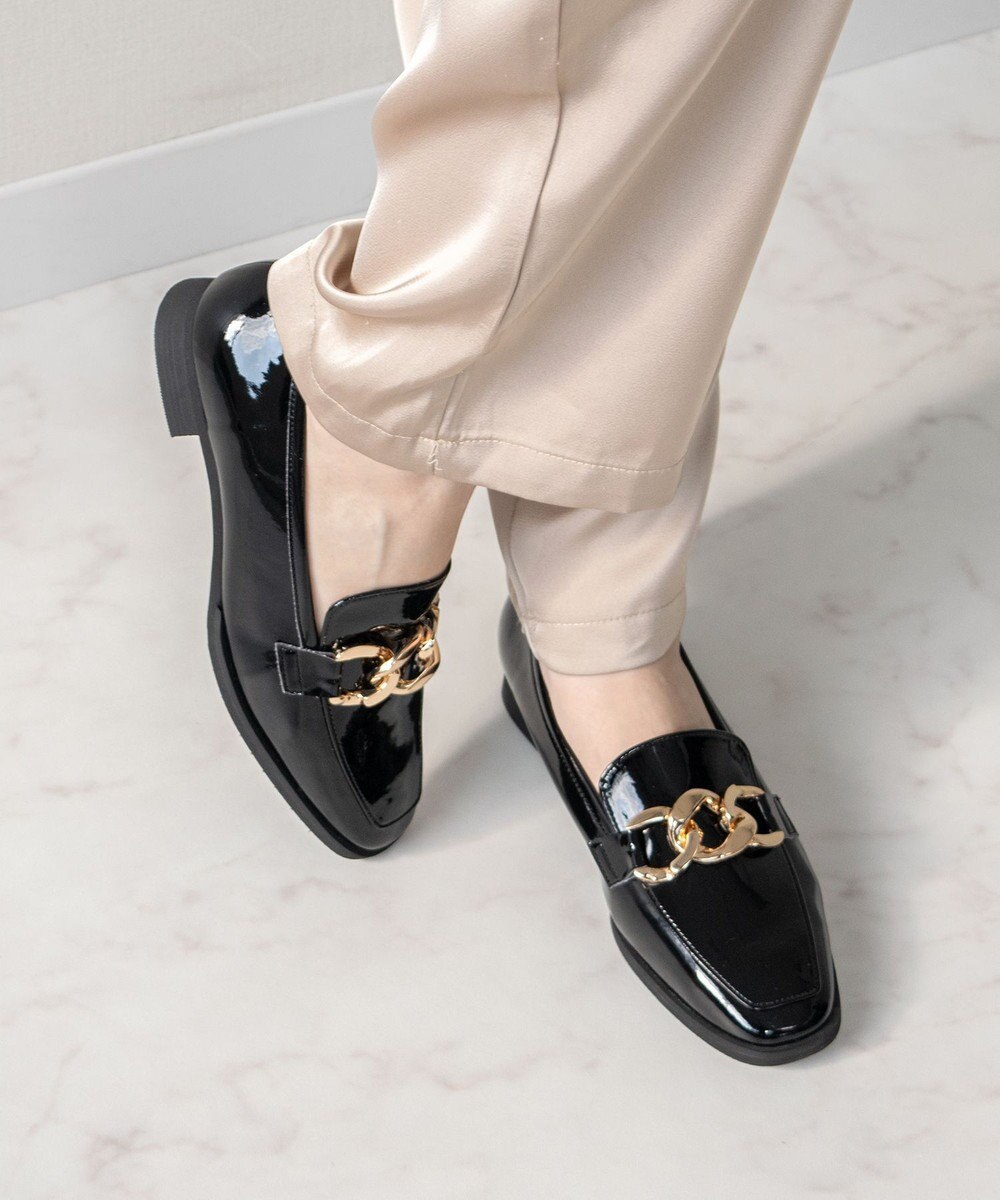 Bridget Birkin 【Bridget Birkin】チェーンアクセサリーローファー 