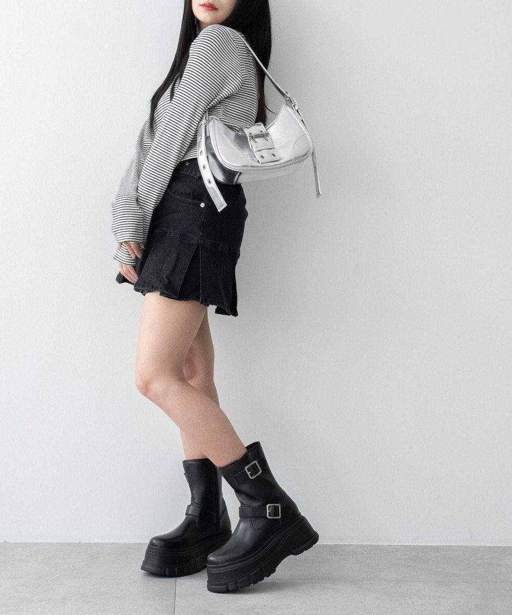 WEGO 厚底ボリュームエンジニアブーツ 