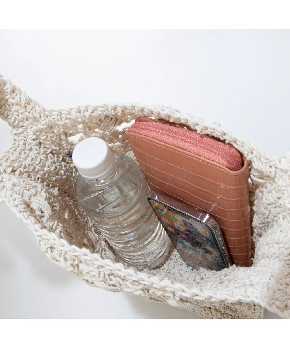 UNBILLION cachecache 柄編みショッパーミニトート 