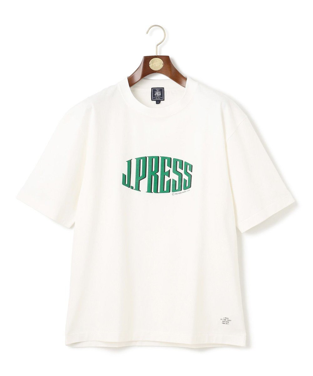 J.PRESS MEN 【J.PRESS ORIGINALS】Supima Recycle Jersey J.PRESS Logo T-shirt 