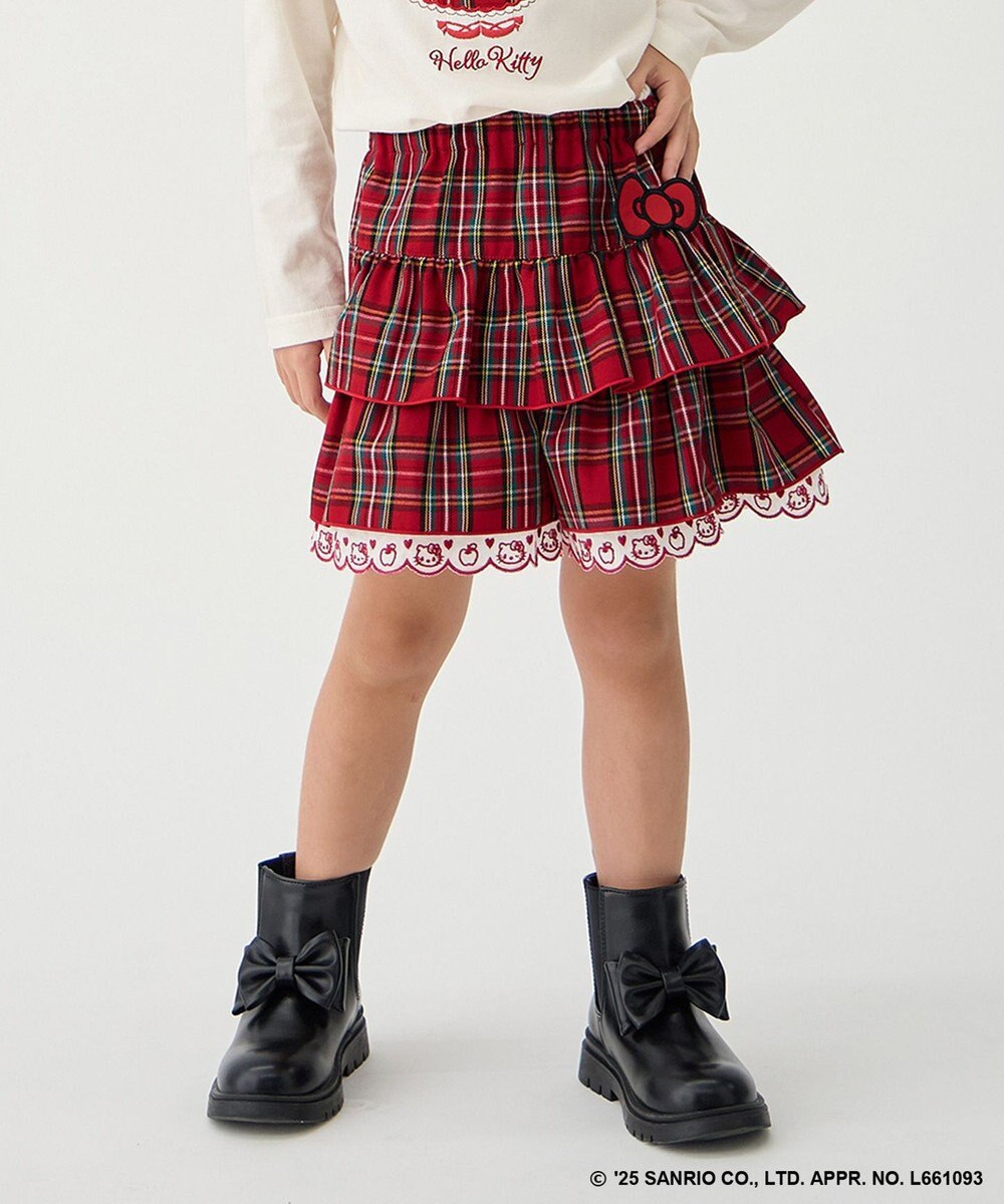 ANY KIDS 【ハローキティ×ANY KIDS】チェックキュロット 