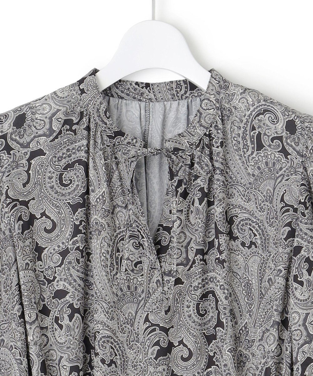 23区 L 【洗える】Rattiペイズリープリント ティアード ワンピース 