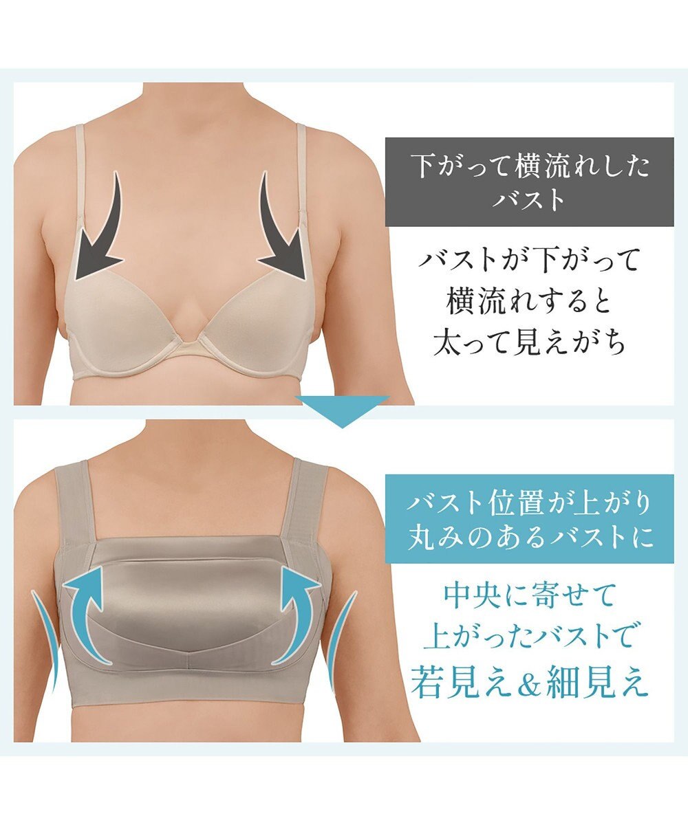 BRADELIS New York 【BRADELIS NewYork peace】楽なのにバストアップブラ24 ノンワイヤーでしっかりバストアップ 補正ブラ ブラジャー DB124103 