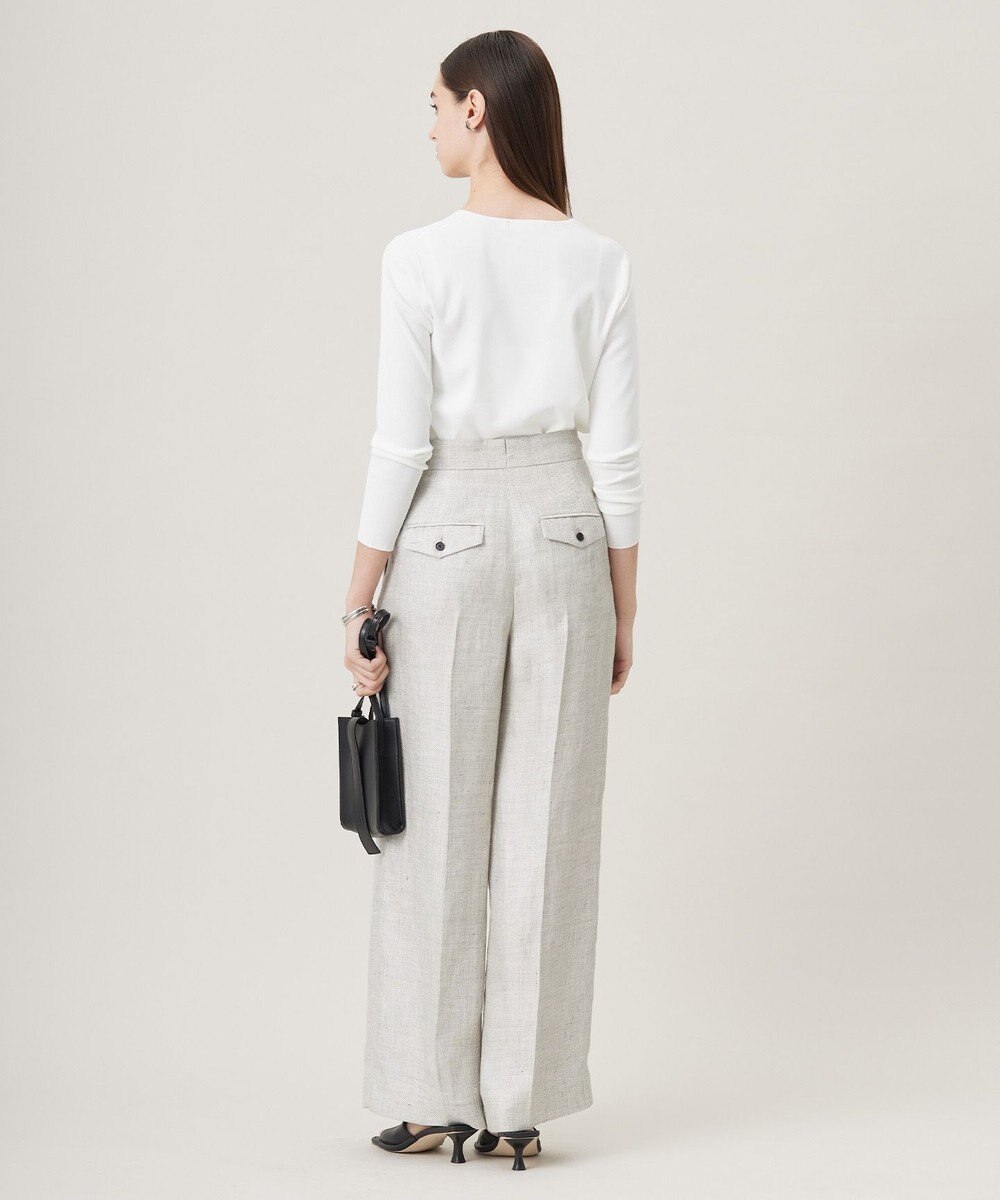 ICB 【洗える】 シンセティックフルニードル ニットプルオーバー 