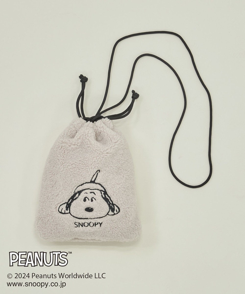 CRAFT STANDARD BOUTIQUE 【PEANUTS】ボア巾着ショルダーバッグ Ivory