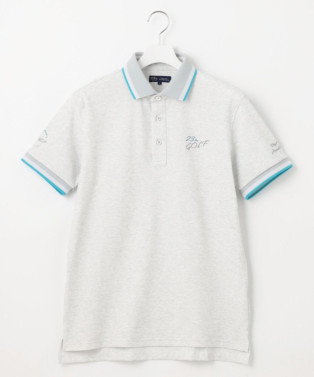 23区GOLF 【MEN】【UVケア/吸水速乾】ハニカムカノコ 半袖ポロシャツ 