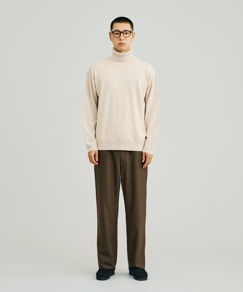 J.PRESS YORK STREET 【UNISEX】ANTI PILLING WOOL タートルニット 