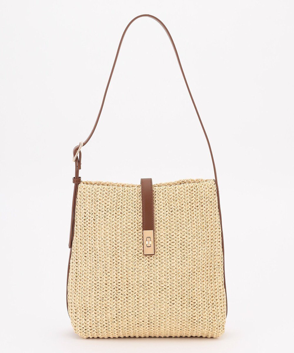 ANY フェイクラフィアワンショルダーバッグ 