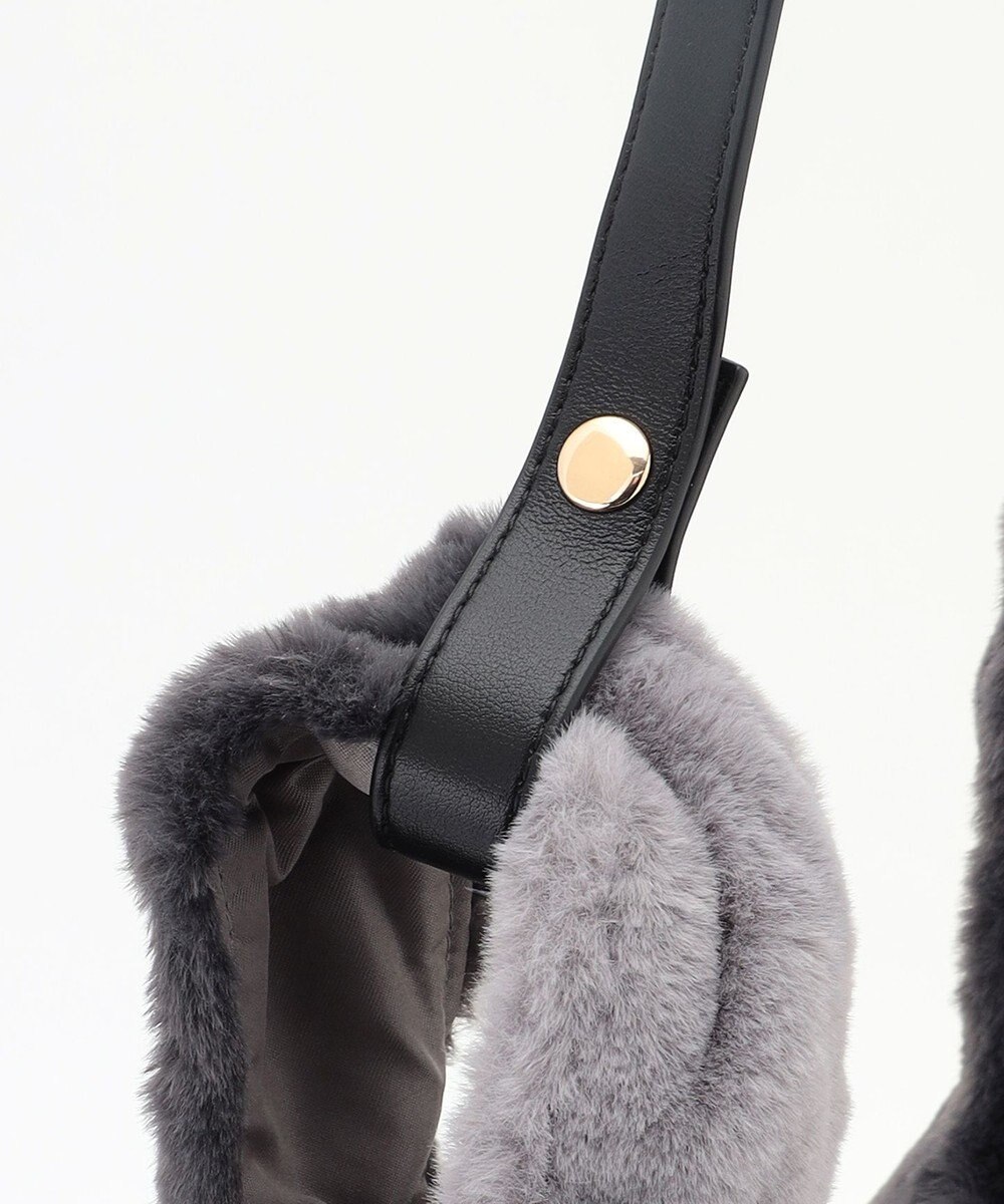 ANY 2WAYバイカラーファーバッグ 