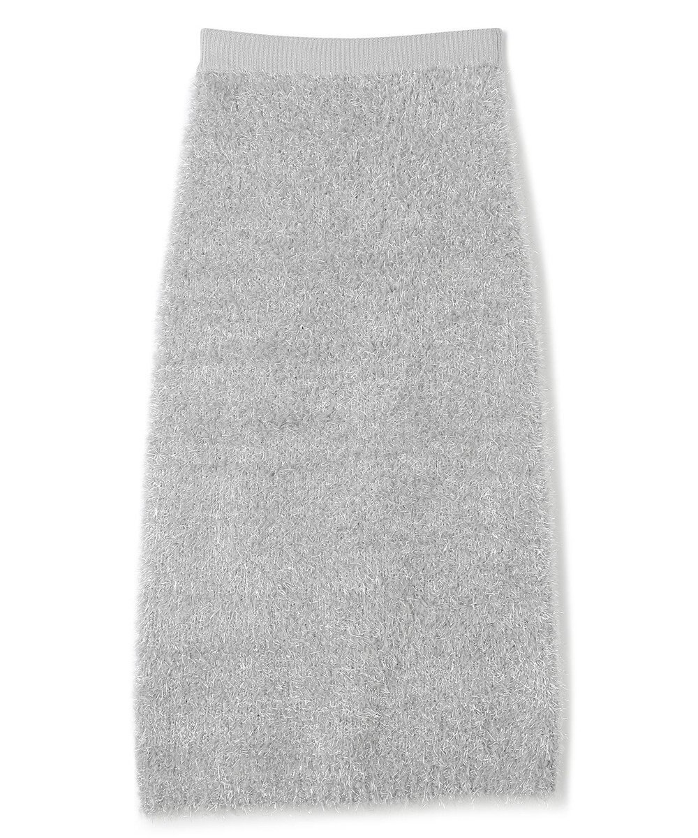 uncrave ヘアリー ラメ ニット スカート（uncrave WHITE） 