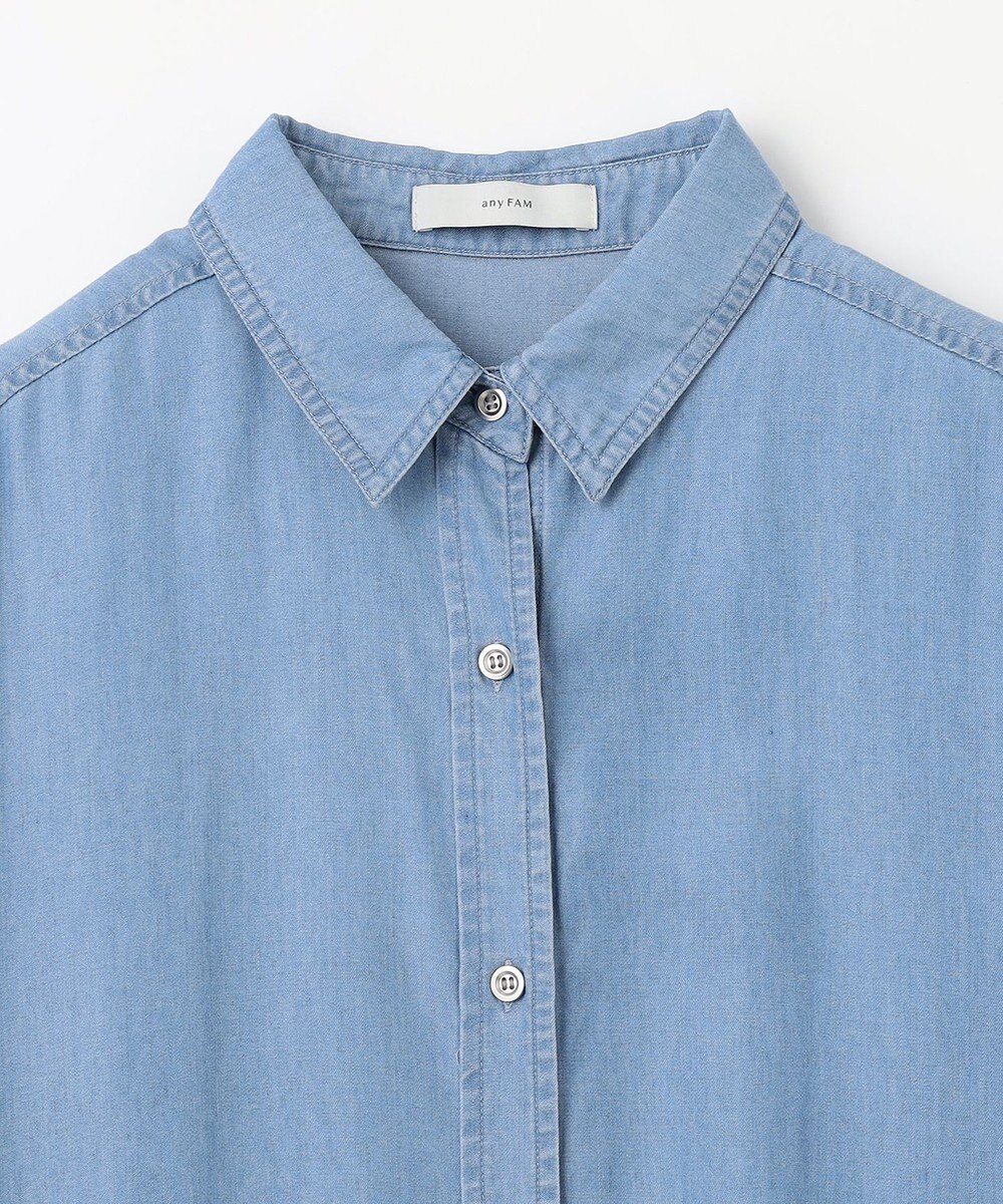 ANY 【手洗い可能】ウォッシャブルデニムシャツ 