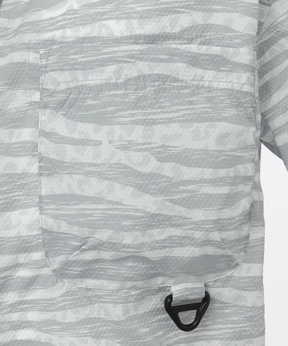 JOSEPH ABBOUD MOUNTAIN エンボスサファリカモ 半袖シャツ 