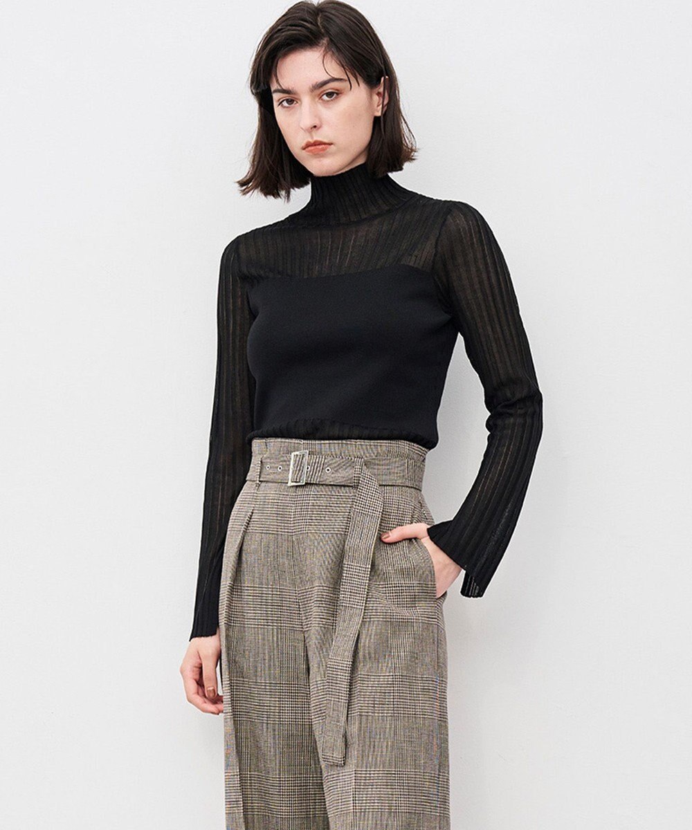 uncrave シアーニット コンビトップス 