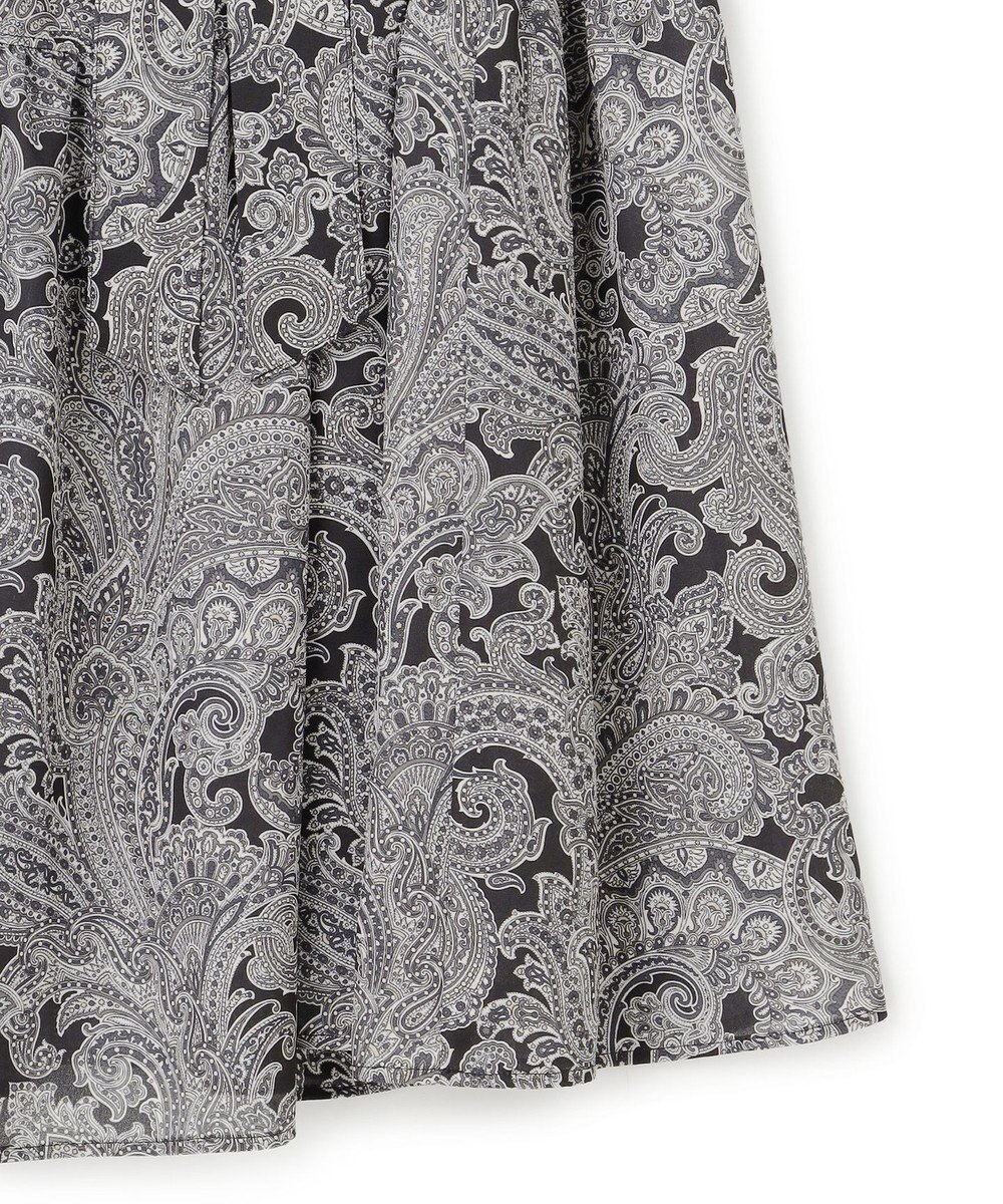 23区 L 【洗える】Rattiペイズリープリント ティアード ワンピース 