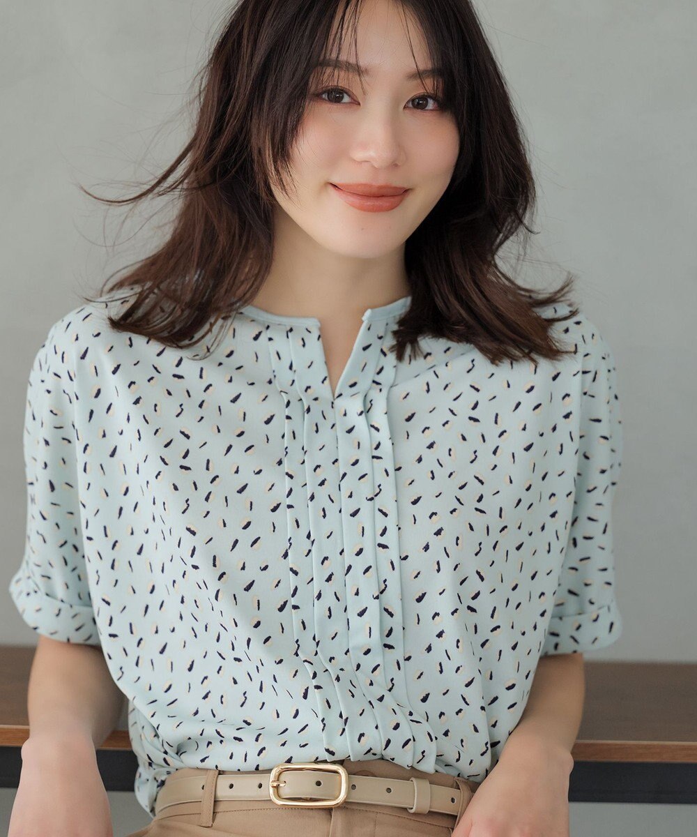 ANY SIS ジョーゼットフロントタック プルオーバー 