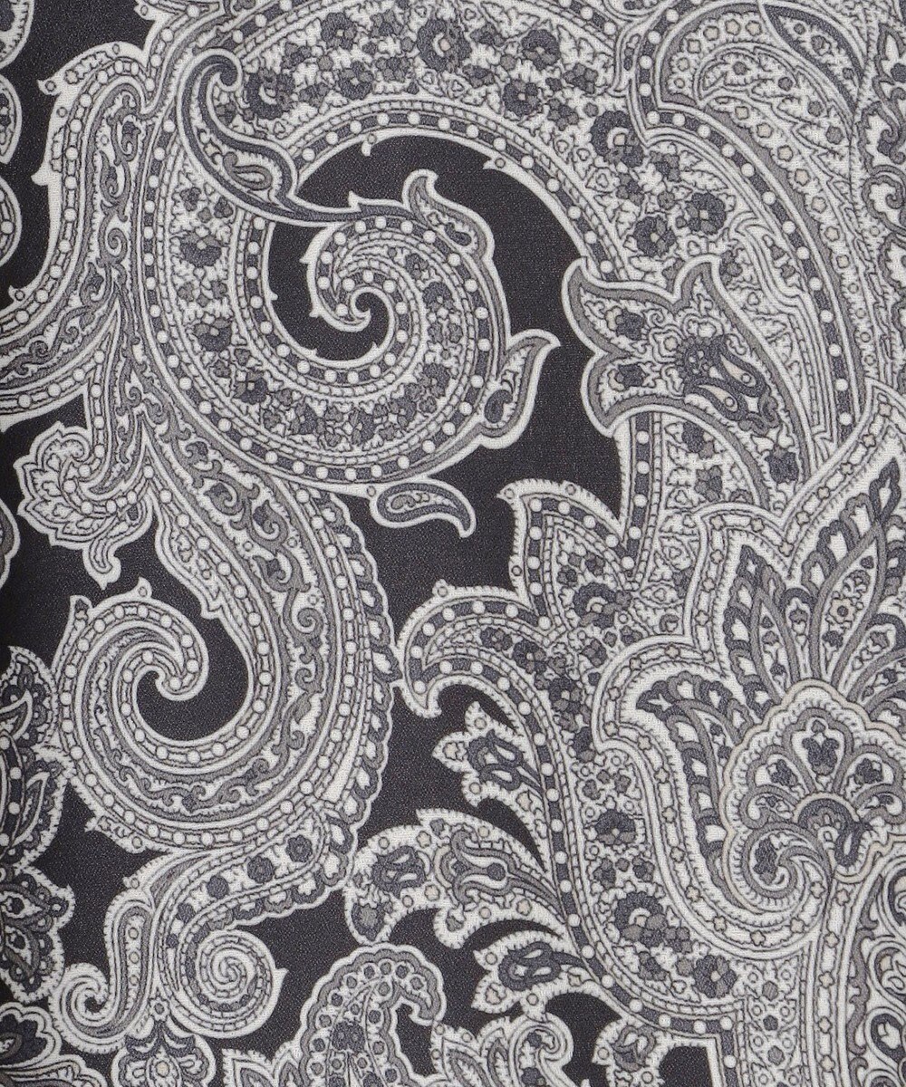 23区 L 【洗える】Rattiペイズリープリント ティアード ワンピース 