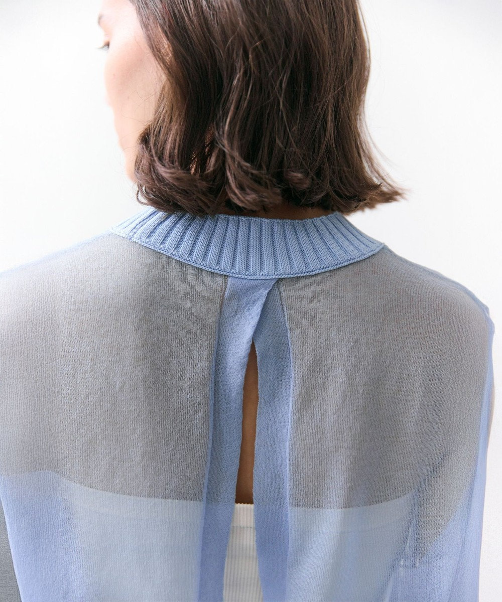 BEIGE， PYRRHOT / シアーコンビ バックスリットプルオーバー 