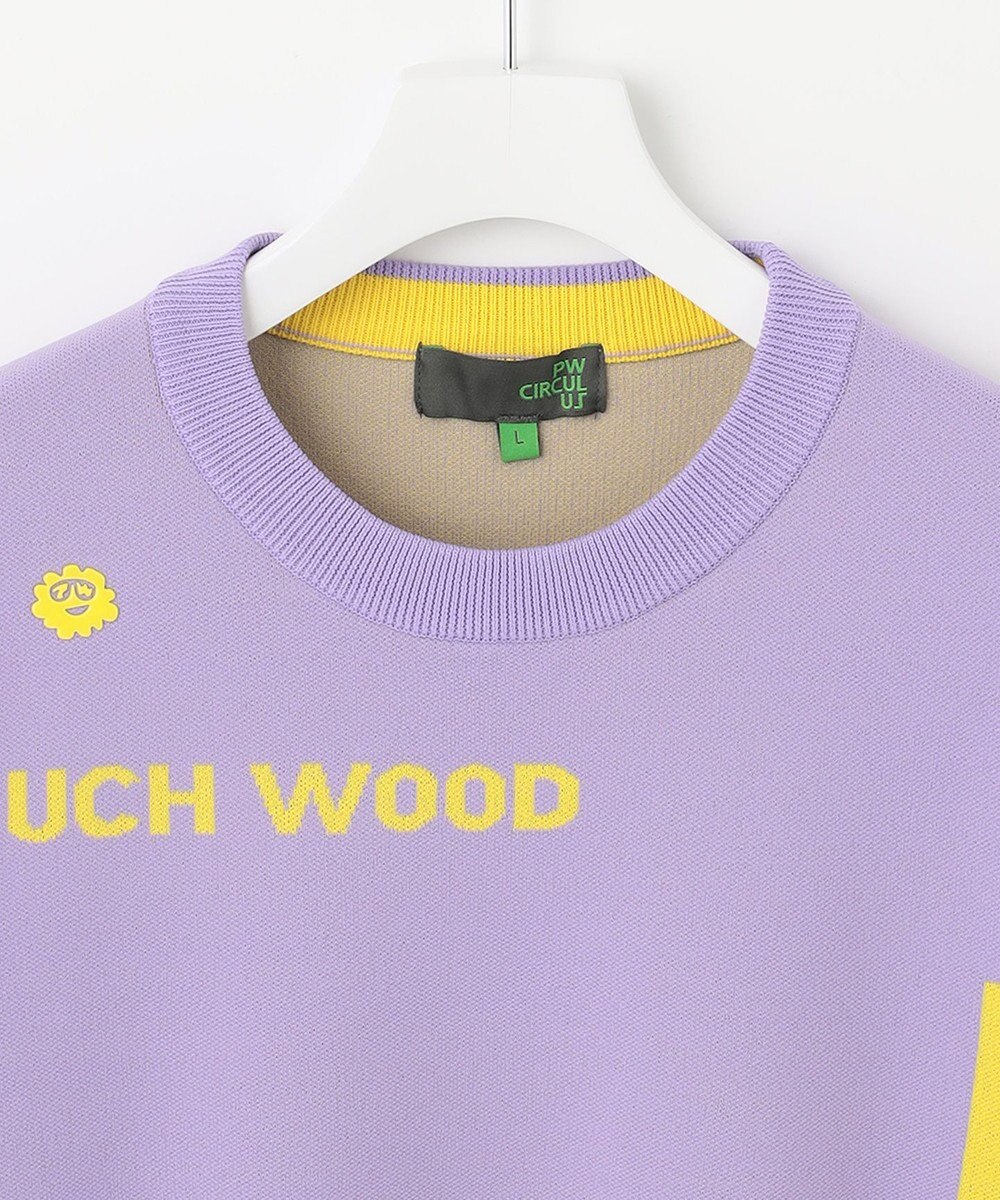 PW CIRCULUS 【MEN】【洗える/イージーケア】ロゴ カラーニット 