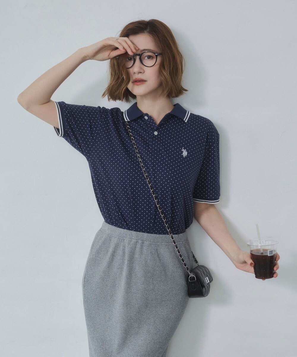 WEGO 【26年春夏新カラー登場/ユニセックス着用ITEM/SMLサイズ展開】U.S. POLO ASSN.別注ラインポロシャツ 