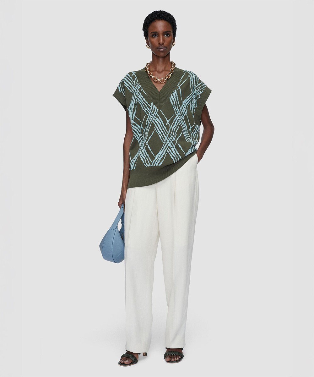 JOSEPH チェックニット　ベスト 