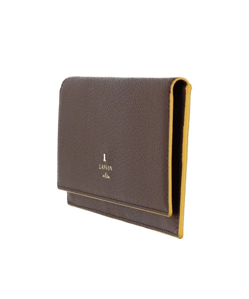 LANVIN en Bleu リム 被せ薄マチ長財布 