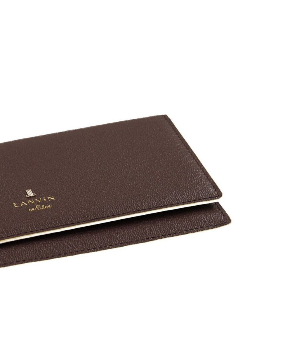 LANVIN en Bleu リム 被せ薄マチ長財布 