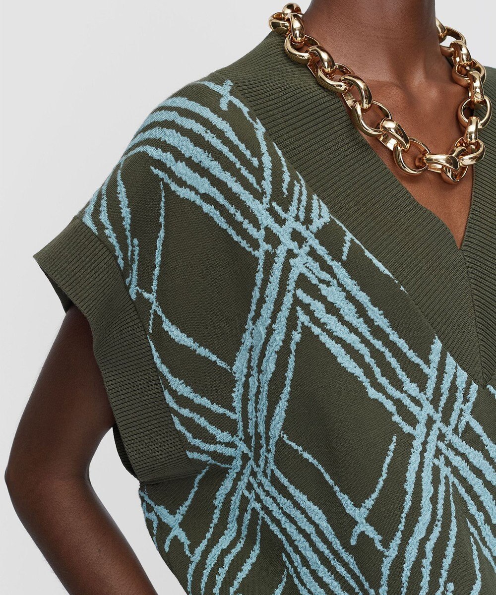 JOSEPH チェックニット　ベスト 