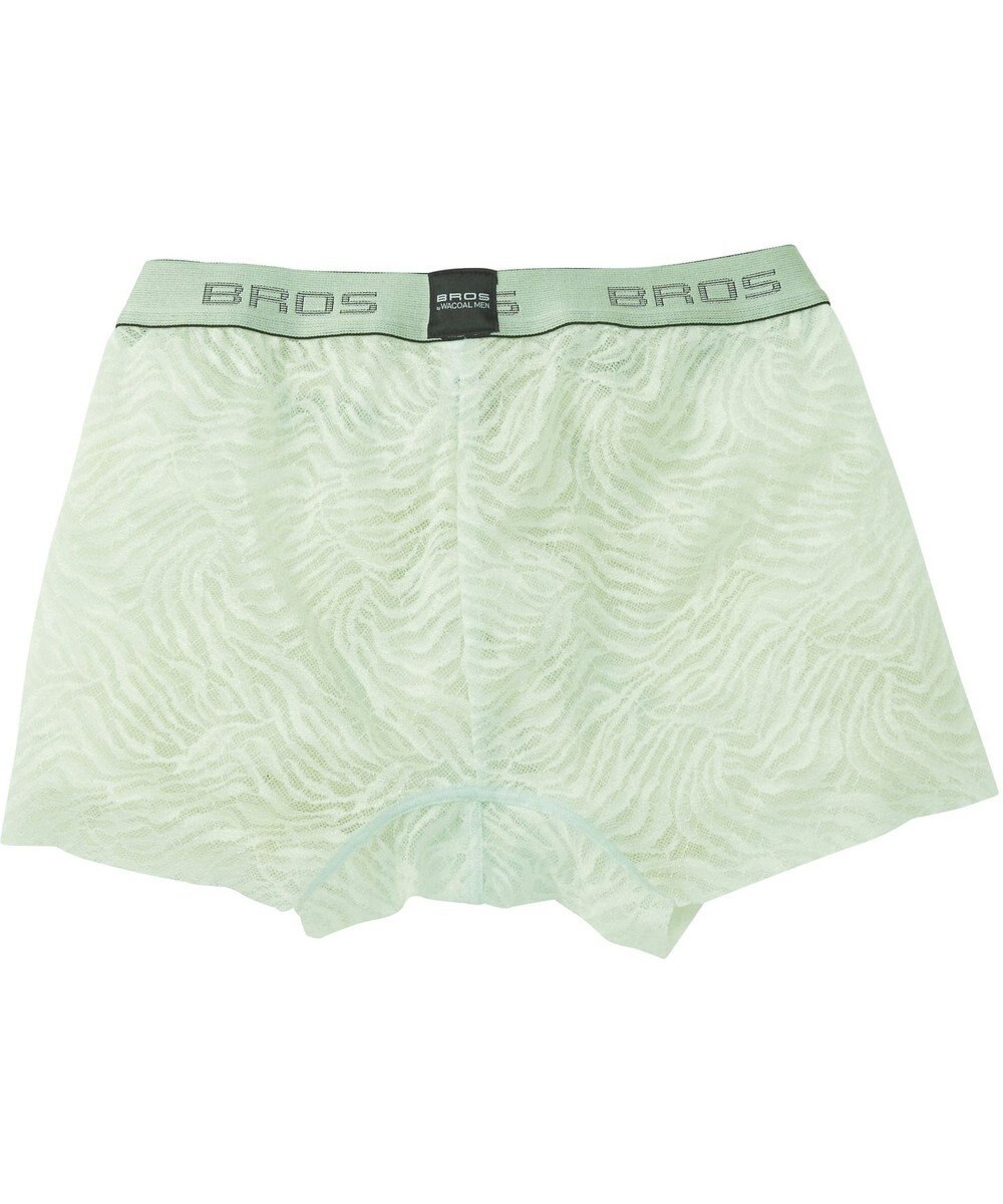 WACOAL MEN ボクサーパンツ【レースボクサー】フロント快適グラマラス 通気性 フリーなカッティング(裾部分) 前閉じ レース 下着 GT3341 /ブロス バイ ワコールメン 
