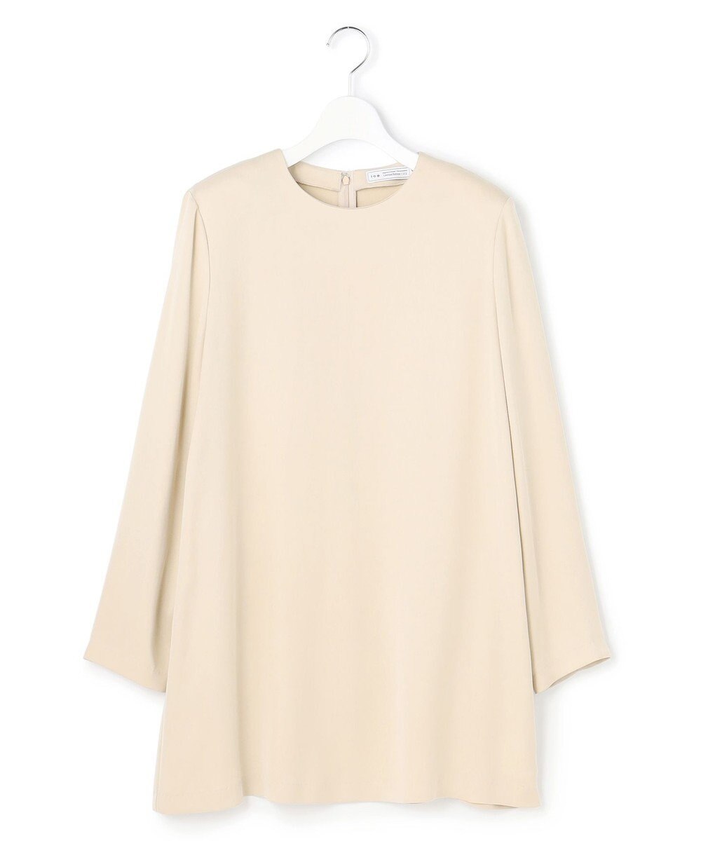 ICB L 【WEB＆一部店舗限定】BrightCupraSatin チュニックブラウス 