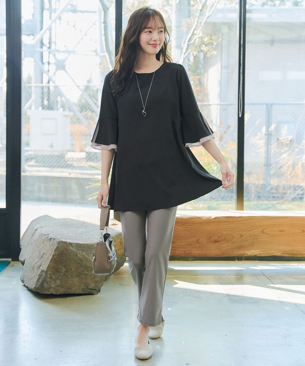 Tiaclasse 日本製デンビスリムストレートパンツ 