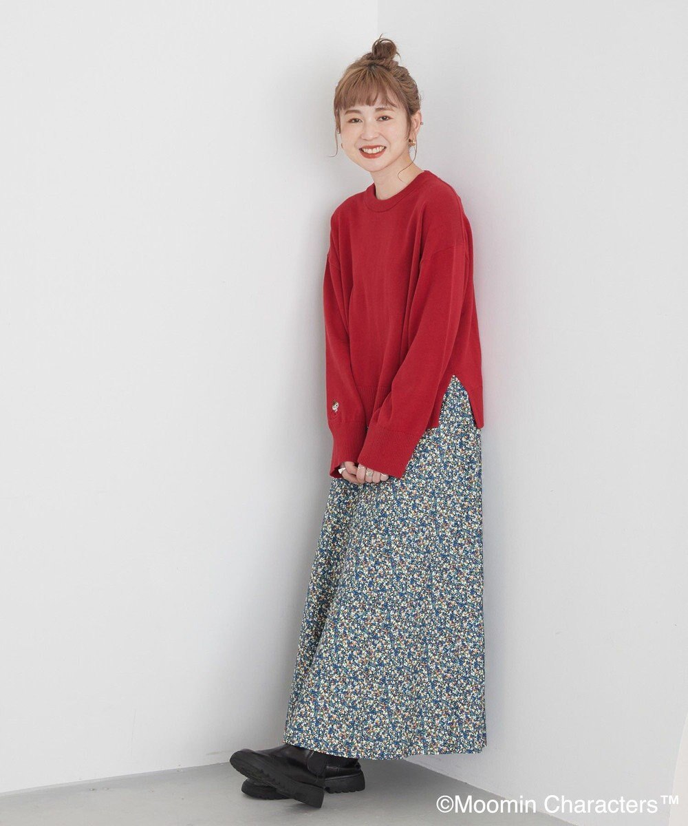 AMERICAN HOLIC Moomin 袖刺繍ニットプルオーバー 