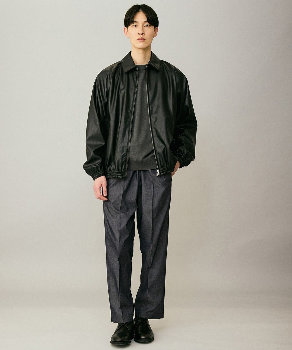 UNFILO MENS アラエルレザーライク ブルゾン 