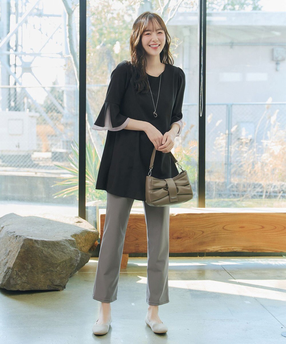 Tiaclasse 日本製デンビスリムストレートパンツ 