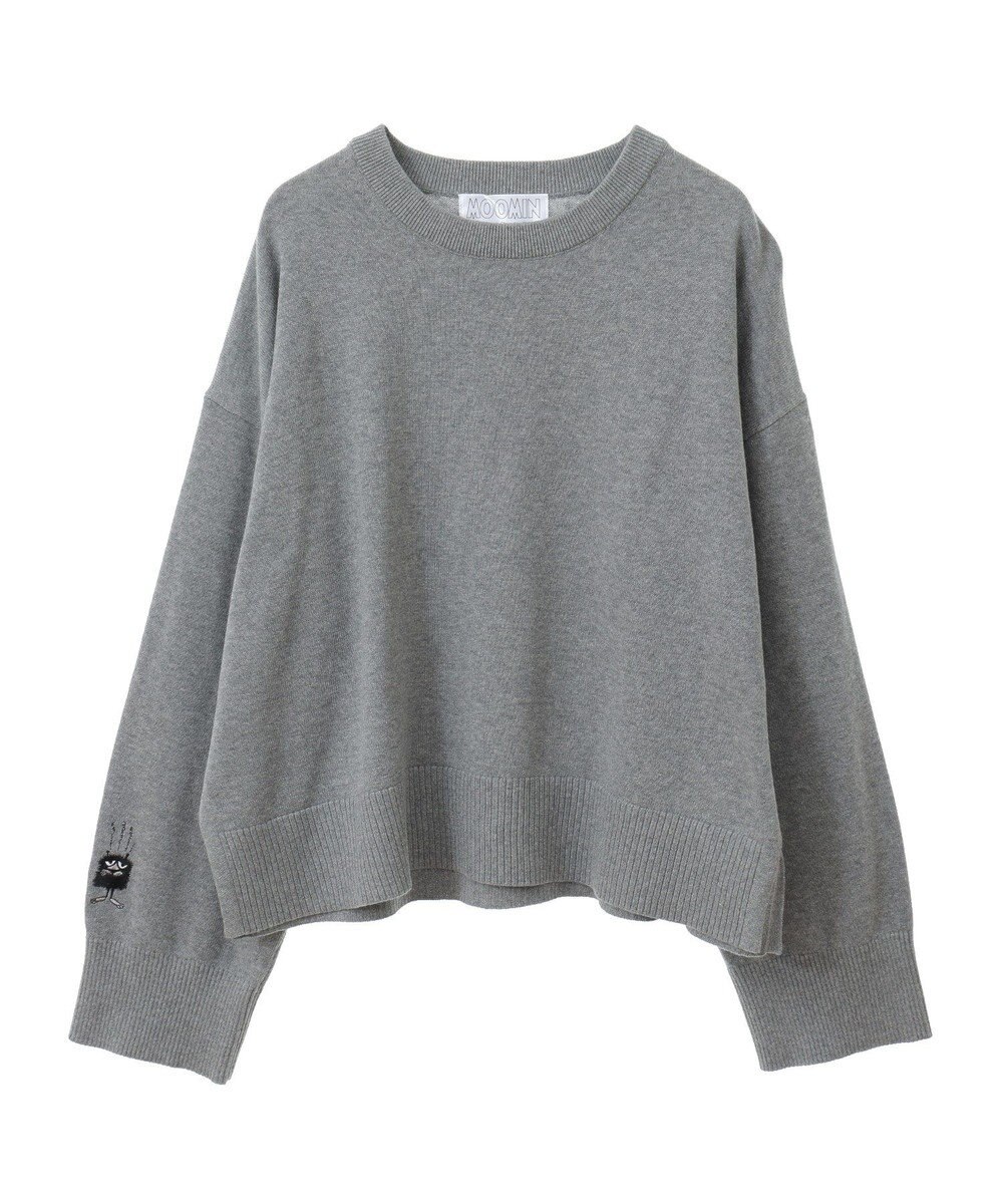 AMERICAN HOLIC Moomin 袖刺繍ニットプルオーバー 
