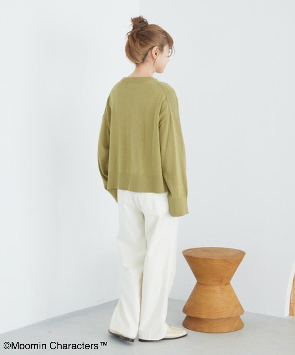 AMERICAN HOLIC Moomin 袖刺繍ニットプルオーバー 