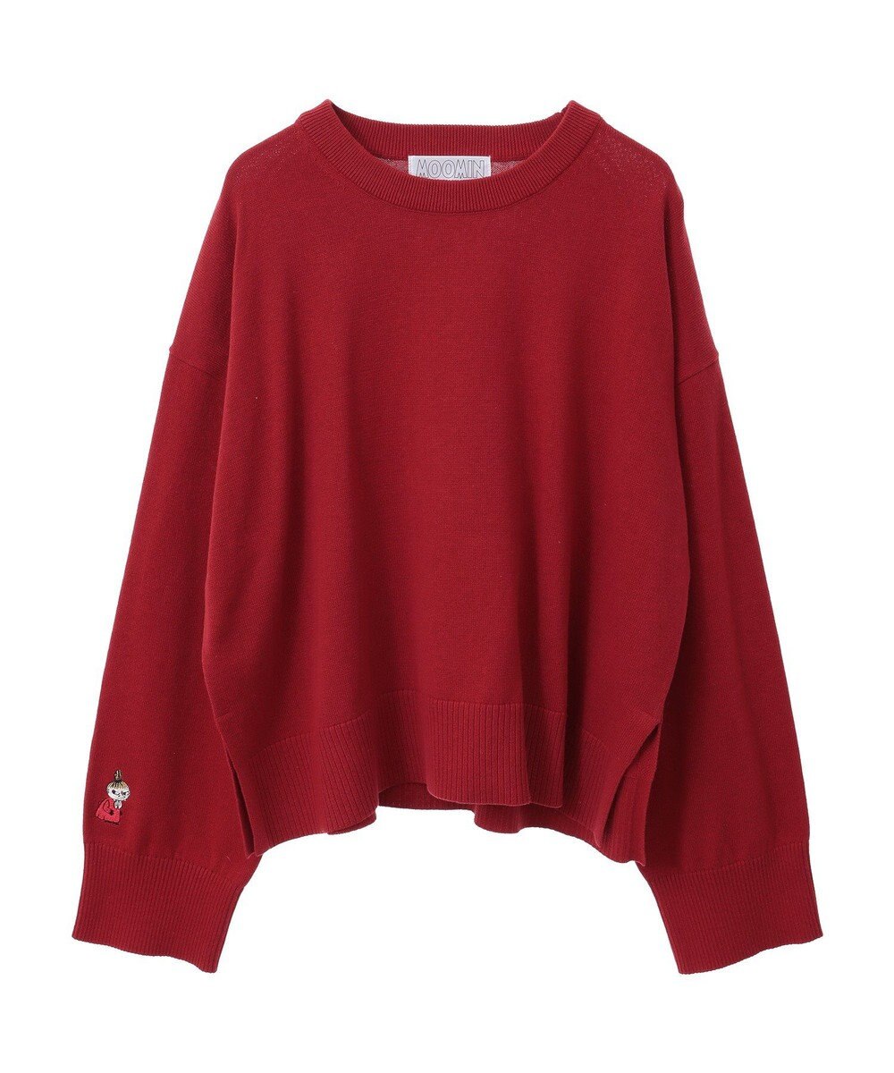 AMERICAN HOLIC Moomin 袖刺繍ニットプルオーバー 