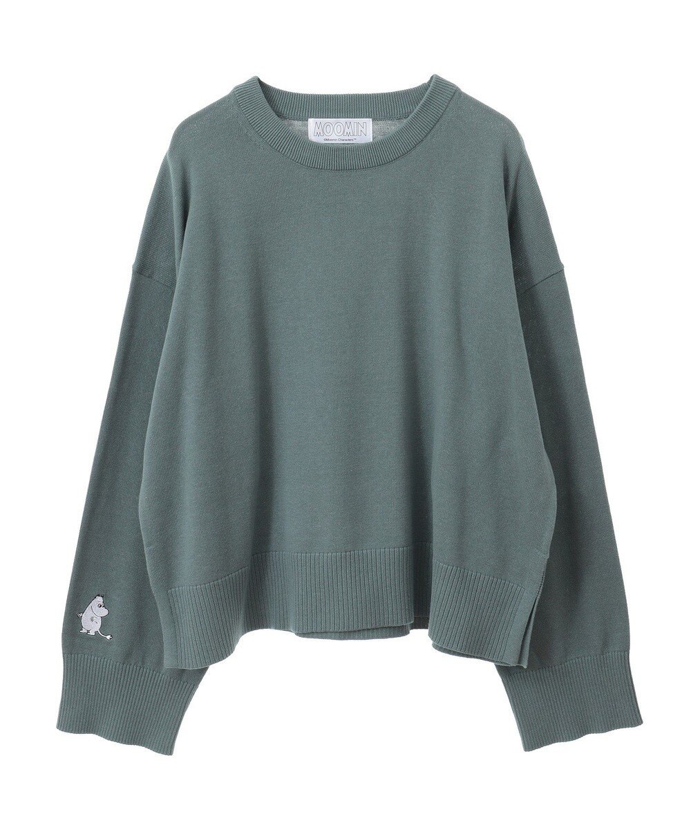 AMERICAN HOLIC Moomin 袖刺繍ニットプルオーバー 