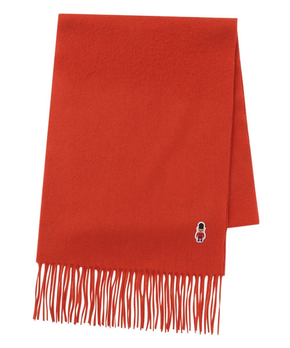 MOONBAT 【WEB限定】MACKINTOSH PHILOSOPHY バッキンガムベア付きウール100%無地マフラー (パッケージ付き) 