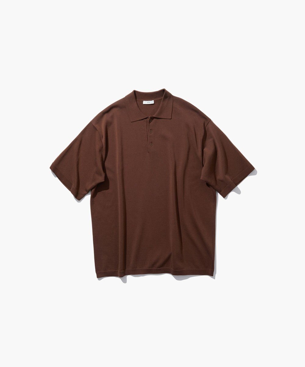 ATON NATURAL DYED ORGANIC | ハーフスリーブポロニット - UNISEX 