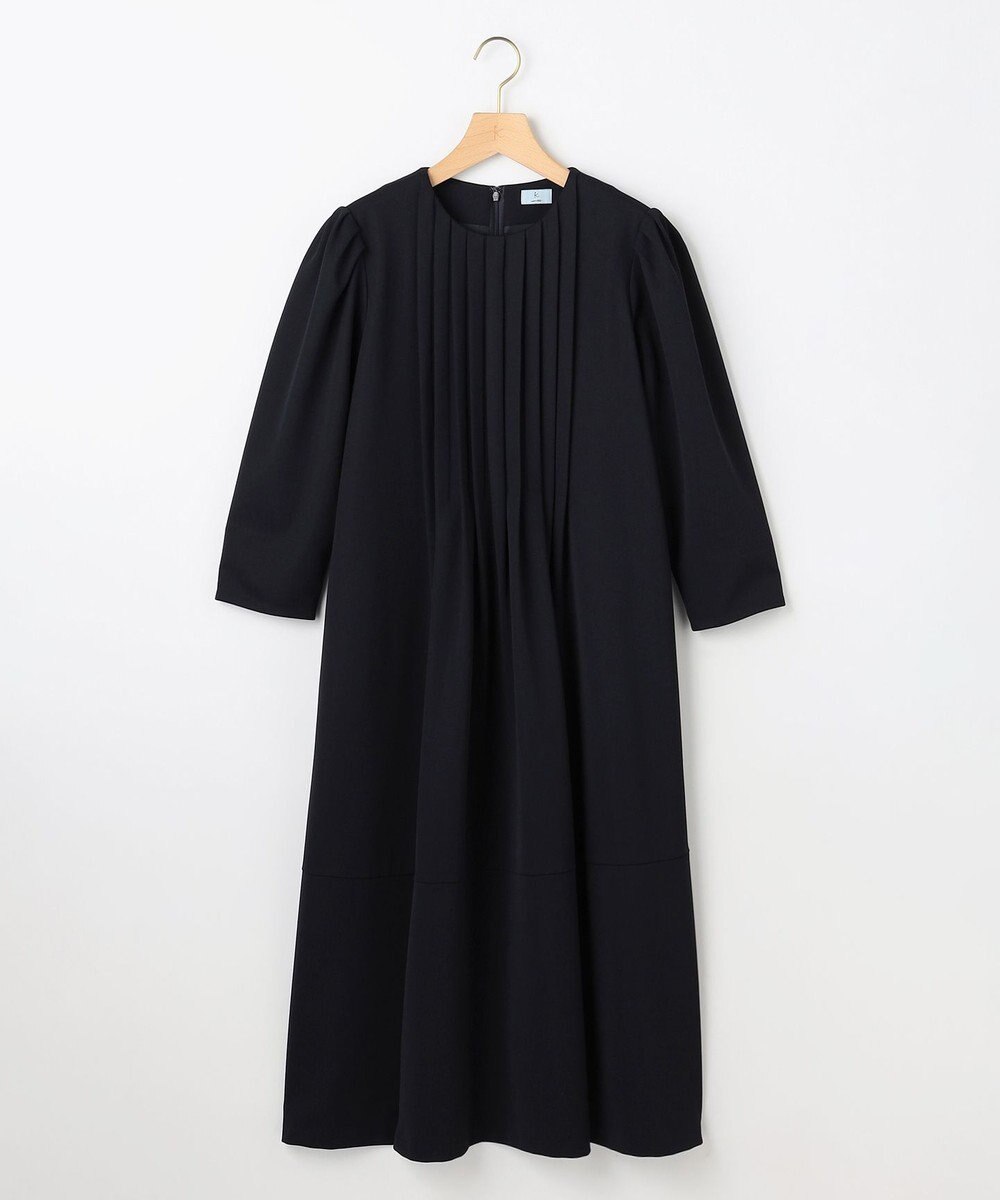 組曲 L 【KUMIKYOKU NAVY】フロントタックドレス 