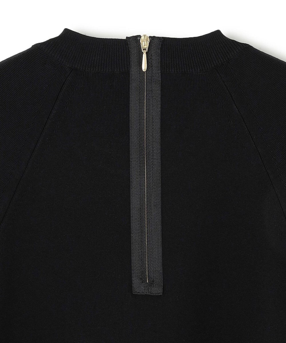 BEIGE， 【洗える】LAURA / ドライタッチバックジップニット 