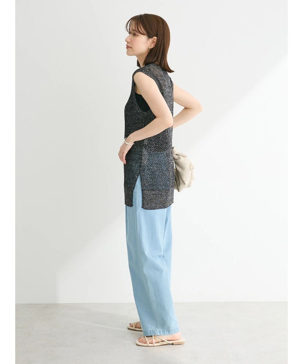 Green Parks スパンコールニットベスト 