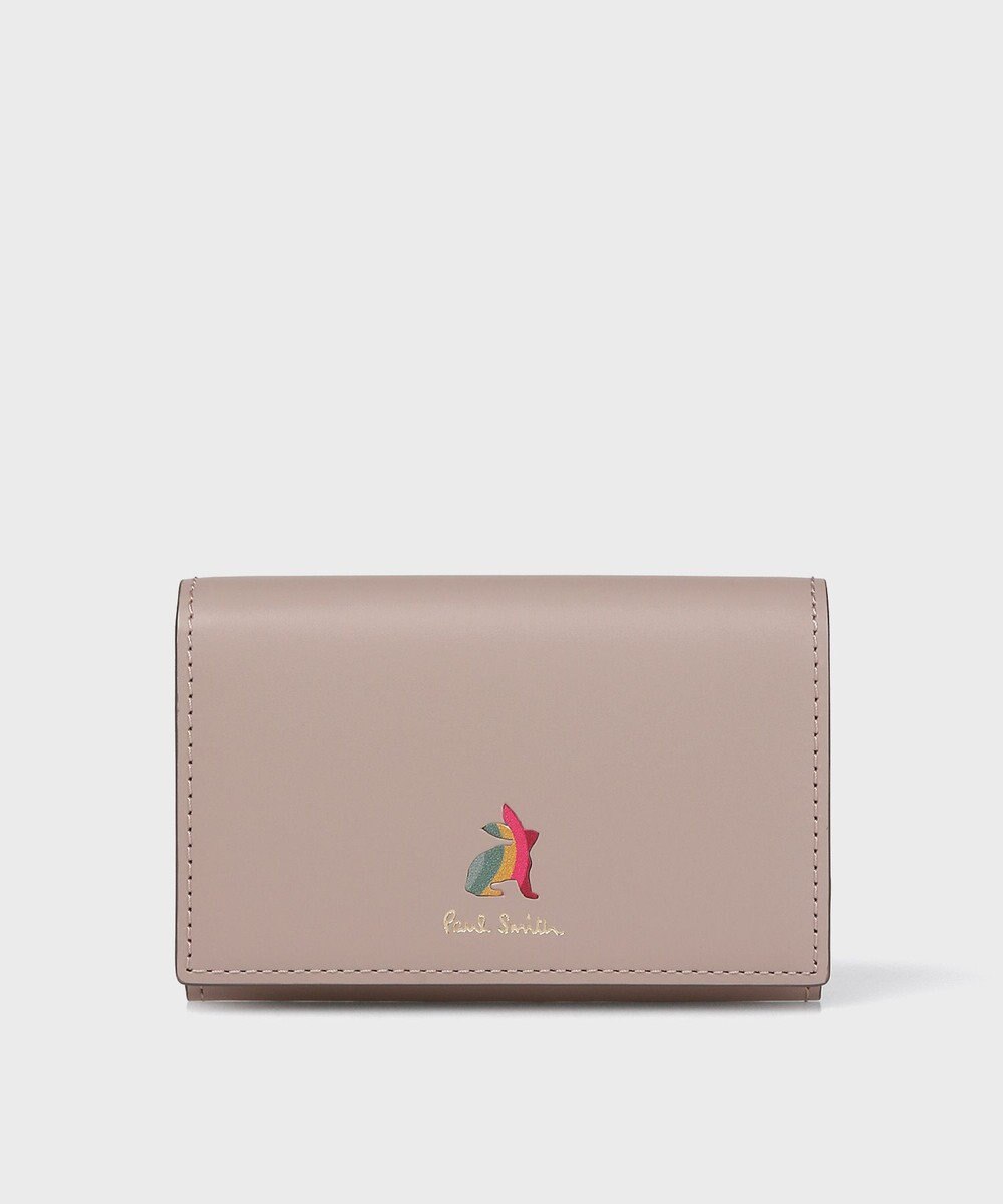 Paul Smith マーケトリースワールラビット 名刺入れ グレイッシュベージュ