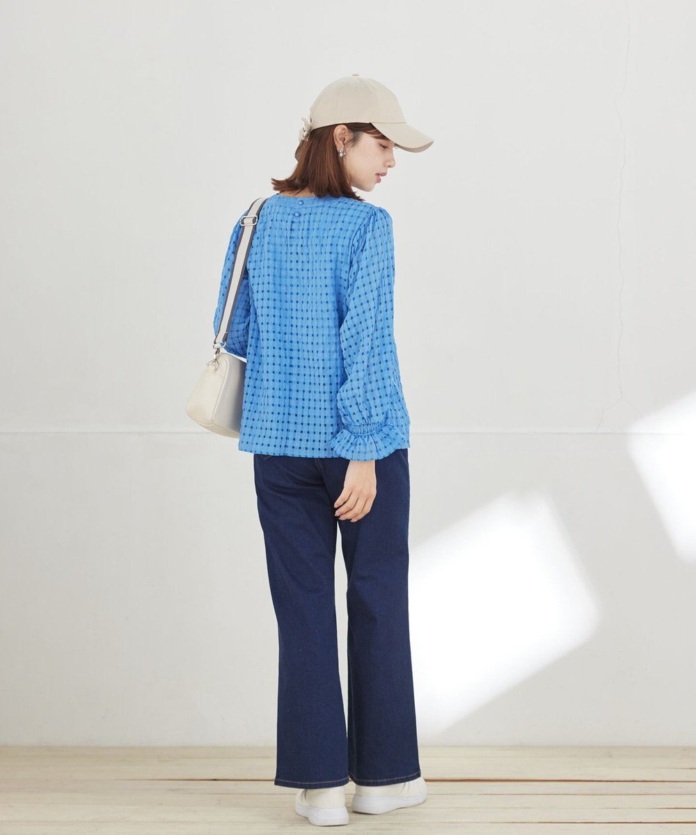 Tiaclasse L シアーチェックブラウス 