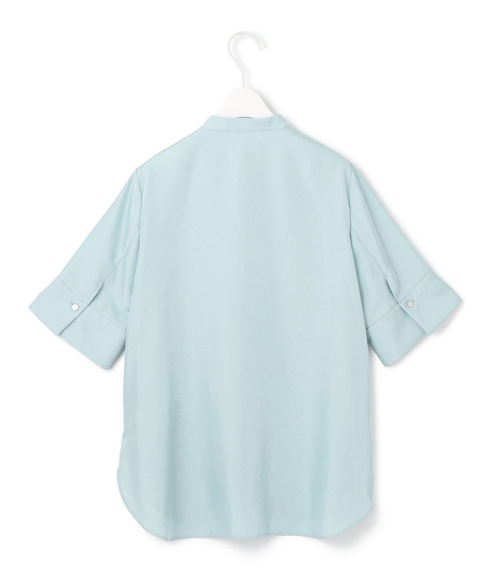 ICB 【接触冷感・速乾・洗える】シルキーツイル デザインブラウス 