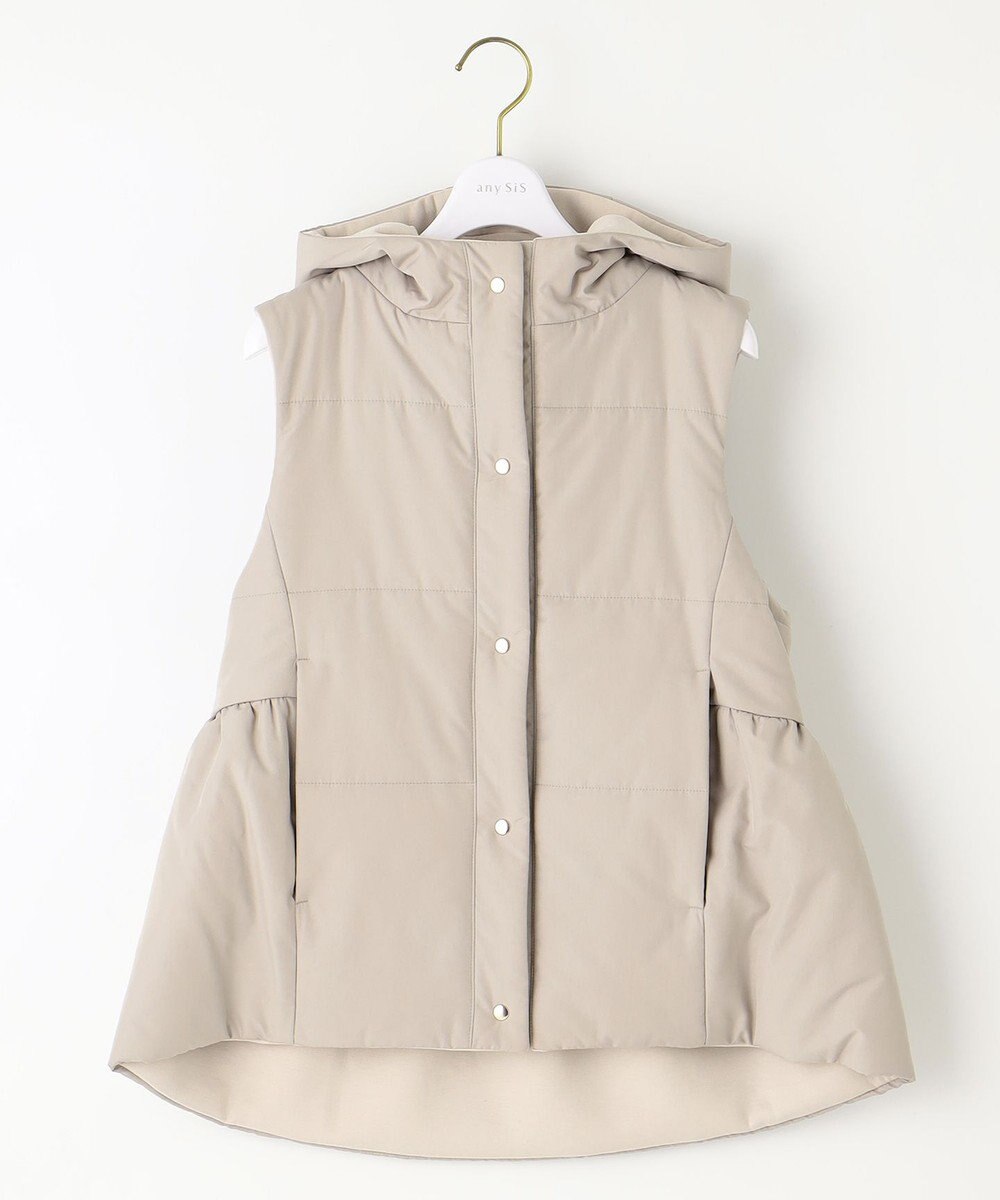 ANY SIS S 【2WAY】フェミニンペプラムパデット ベスト 
