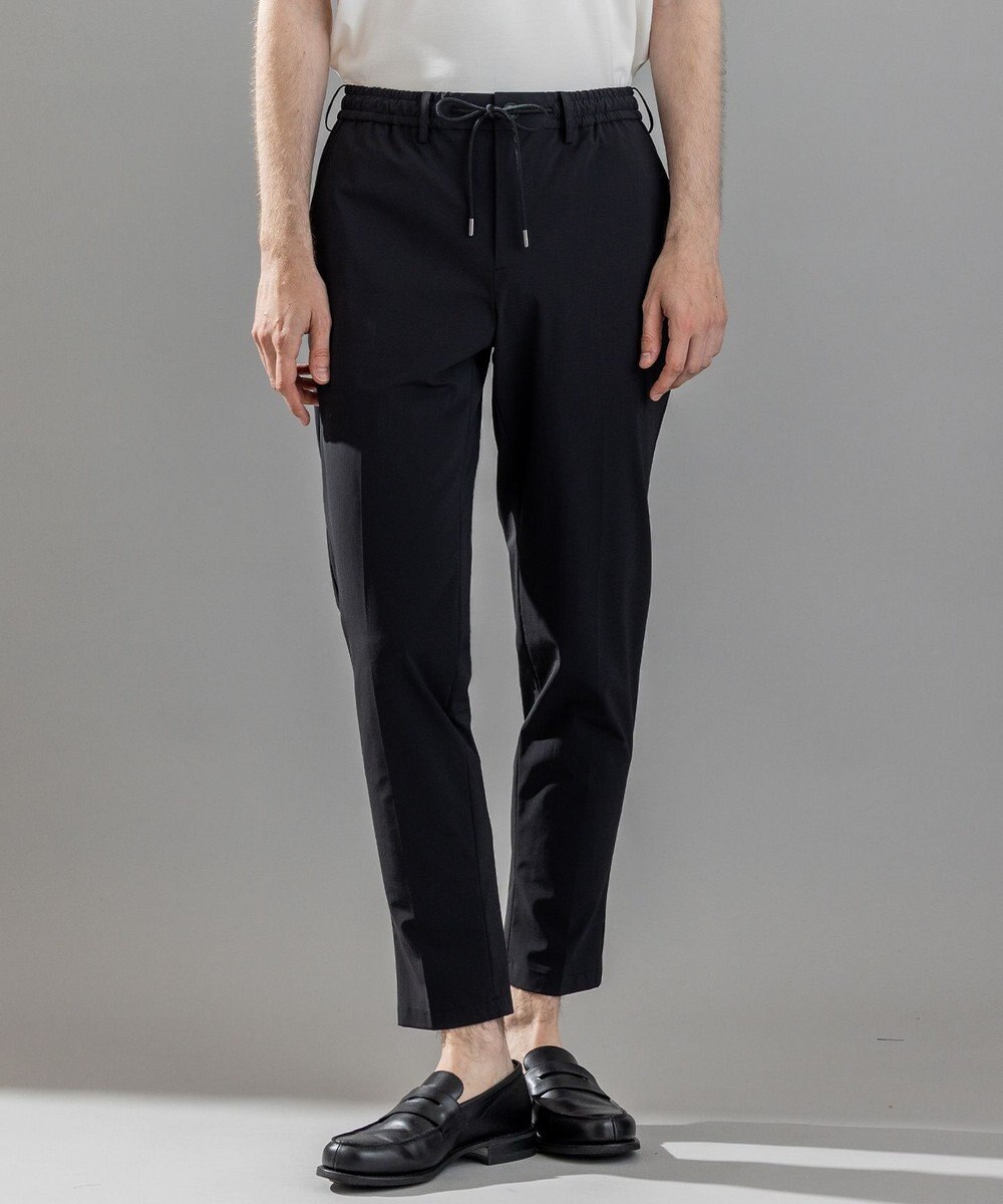 JOSEPH HOMME 新素材【接触冷感性/防しわ性/ストレッチ/洗える/撥水加工】トリコソリッドストレッチ ドロスト付きテーパードパンツ / PEGG CONVERTIBLE 