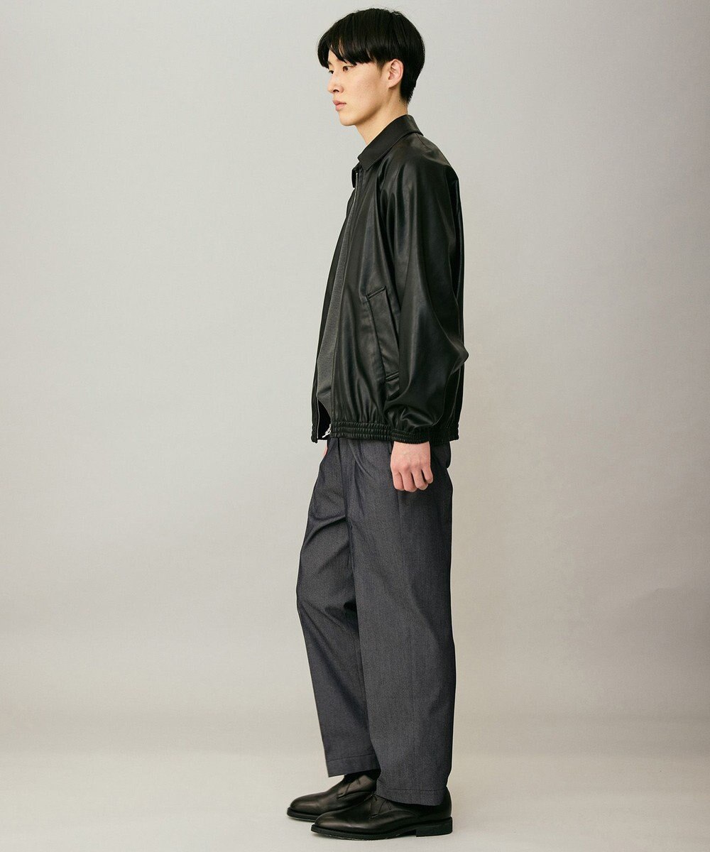 UNFILO MENS アラエルレザーライク ブルゾン 